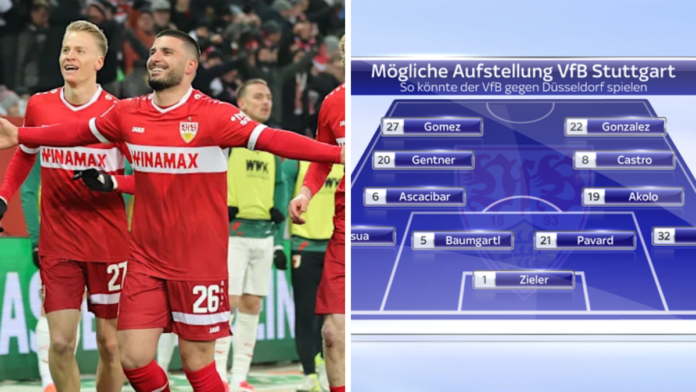 aufstellungen: teilnehmer: rb leipzig gegen vfb stuttgart